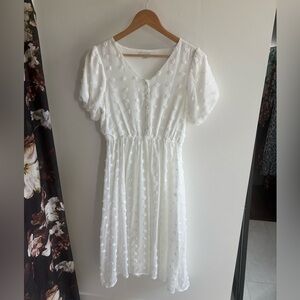 Baltic Born White midi dress